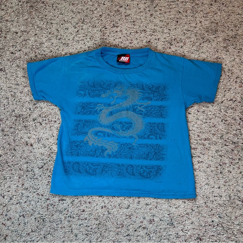 Vintage Kids Blue Dragon T-Shirt